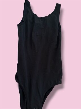 SOLD!!! Sleek Black Scoop-Neck Women’s Bodysuit